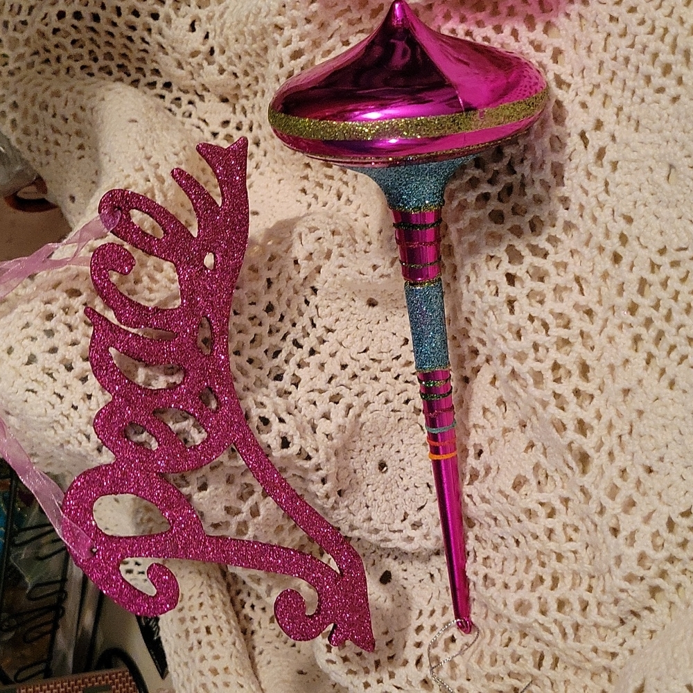 Pink Christmas ornaments